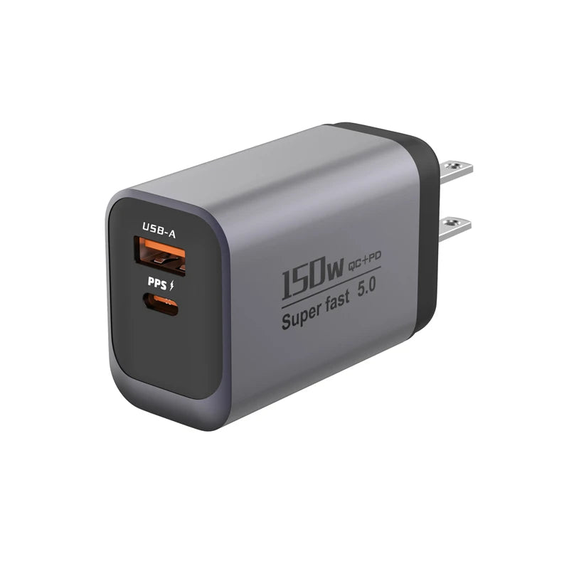 Dual Port USB-A & Type-C Fast Wall Charger