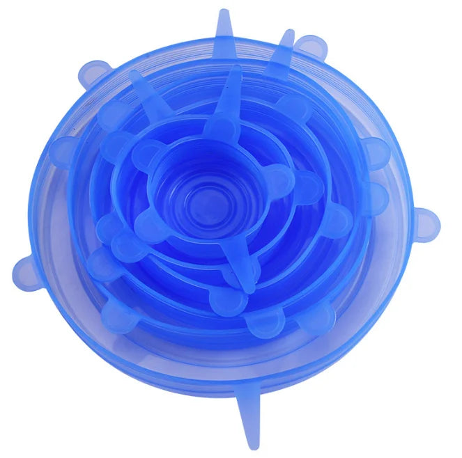 Reusable Silicone Stretch Lids - Set of 6