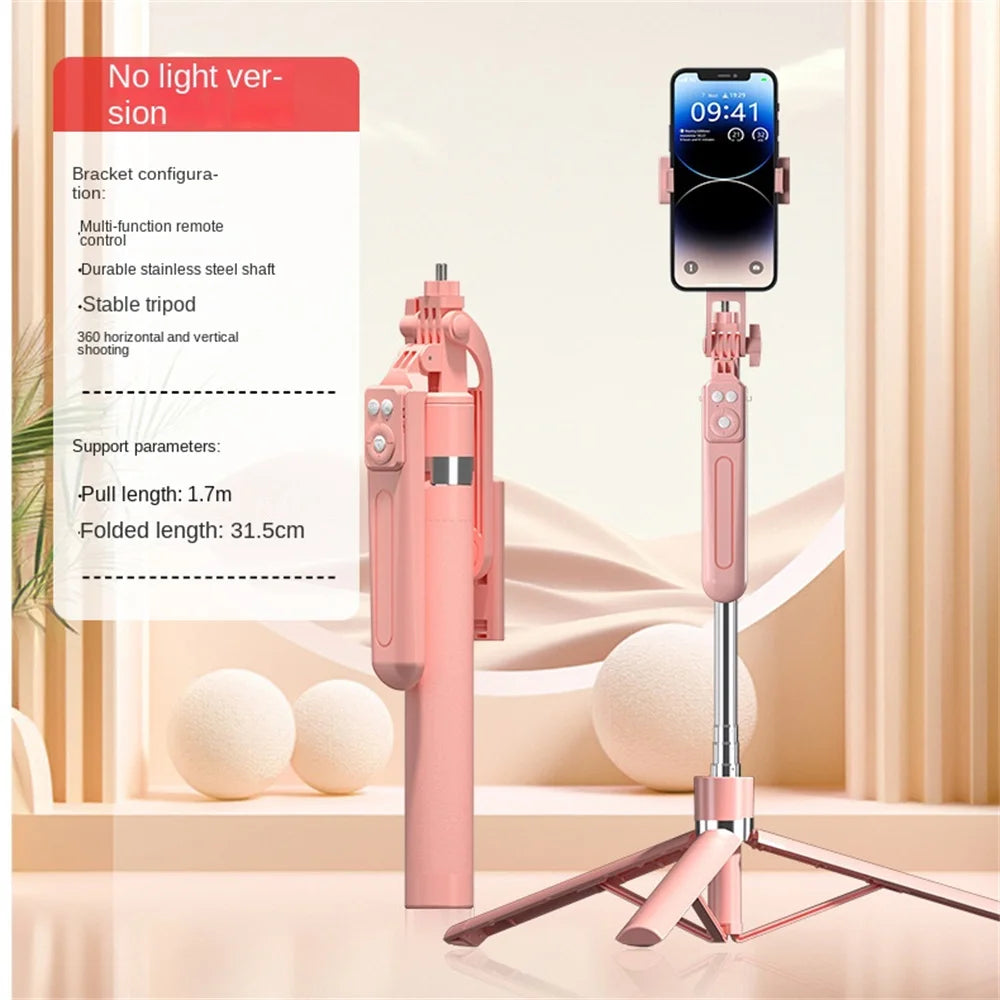 360° Rotating Bluetooth Selfie Stick & Tripod with Wireless Remote