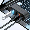 180° Rotating USB-C & USB-A Hub with 3-Port Expansion