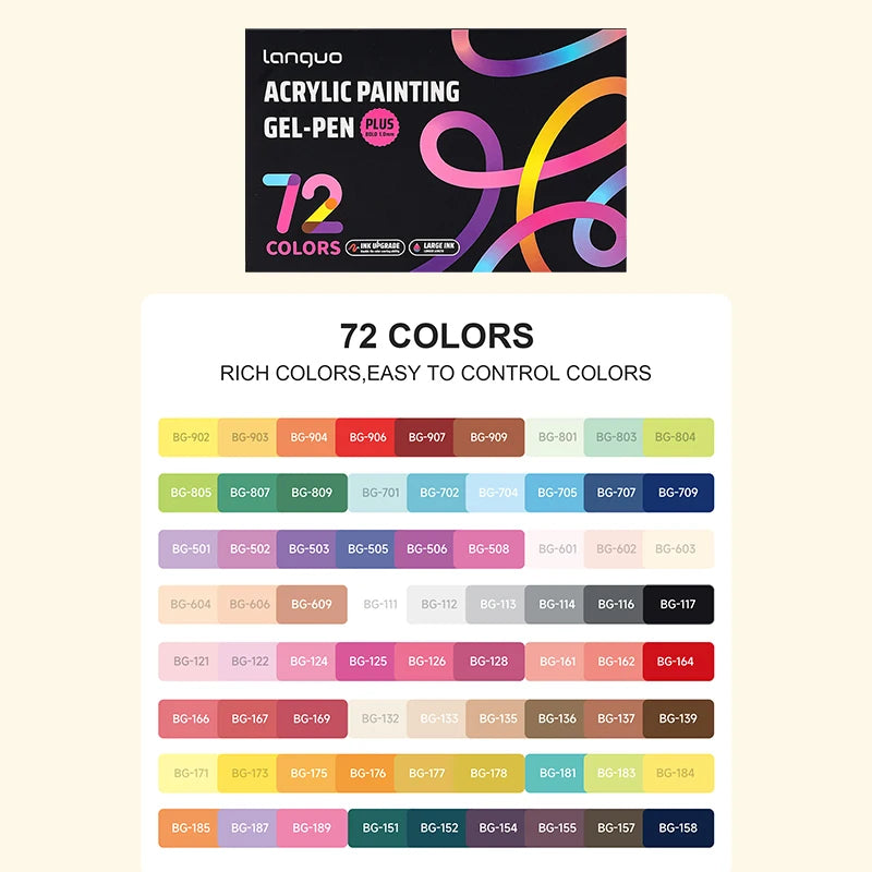 Set de Rotuladores Acrílicos - 36, 54, 72 o 90 Colores