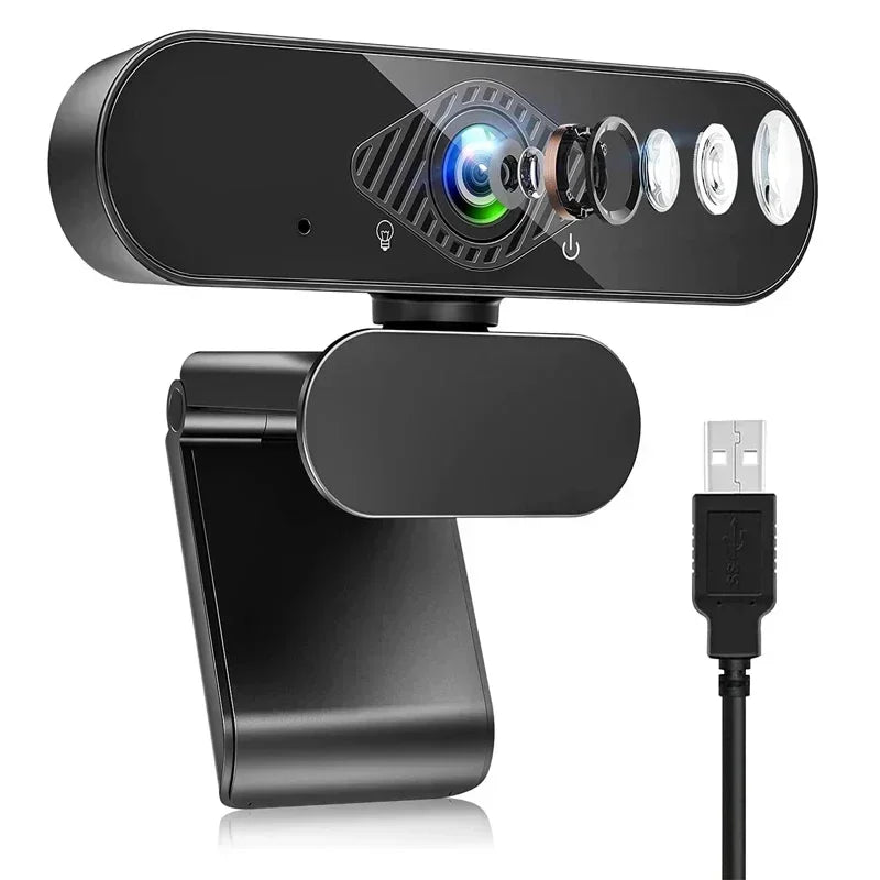 Full HD 1080p Webcam with Built-in Microphone