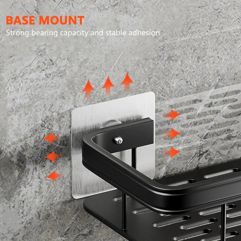 Space Aluminum Corner Bathroom Shelf
