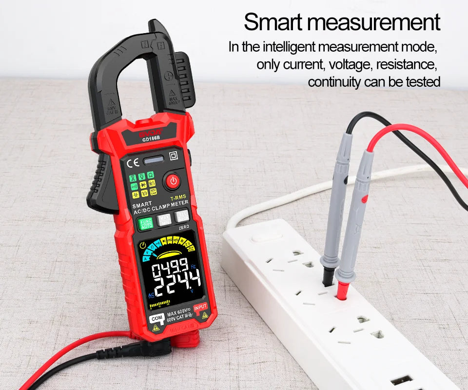 Professional Auto-Ranging Clamp Meter with True RMS and NCV