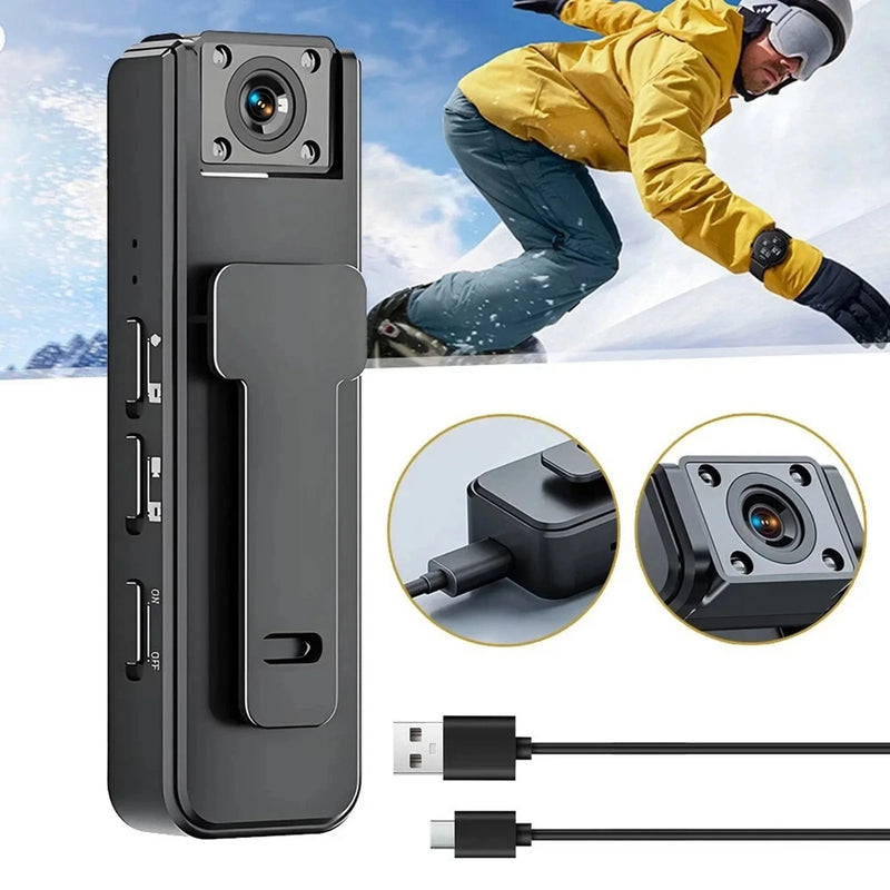 Compact Wearable Body Camera with Night Vision
