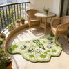 Butterfly-Shaped Plush Rug with Non-Slip Backing