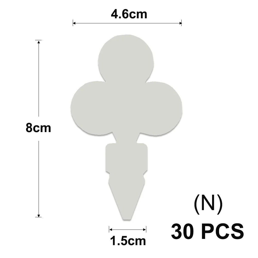 Yellow T-Type Garden Plant Labels with Stakes