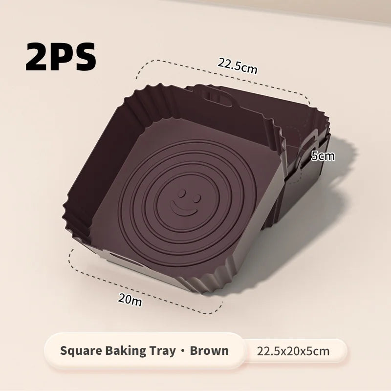 Reusable Square Silicone Air Fryer Liners