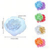 5-Piece Silicone Rose Mold Set for Polymer Clay, Soap & Candle Making