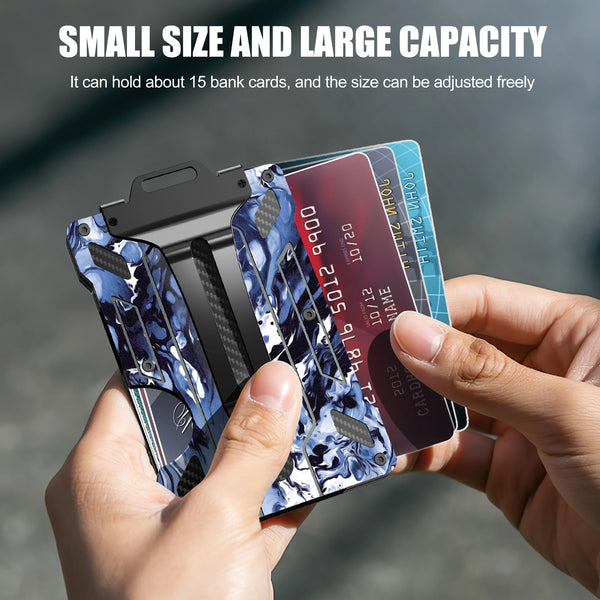 Slim Aluminum RFID Wallet with Money Clip
