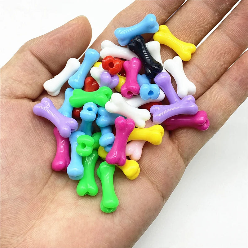 Bone-Shaped Acrylic Beads for Jewelry Making