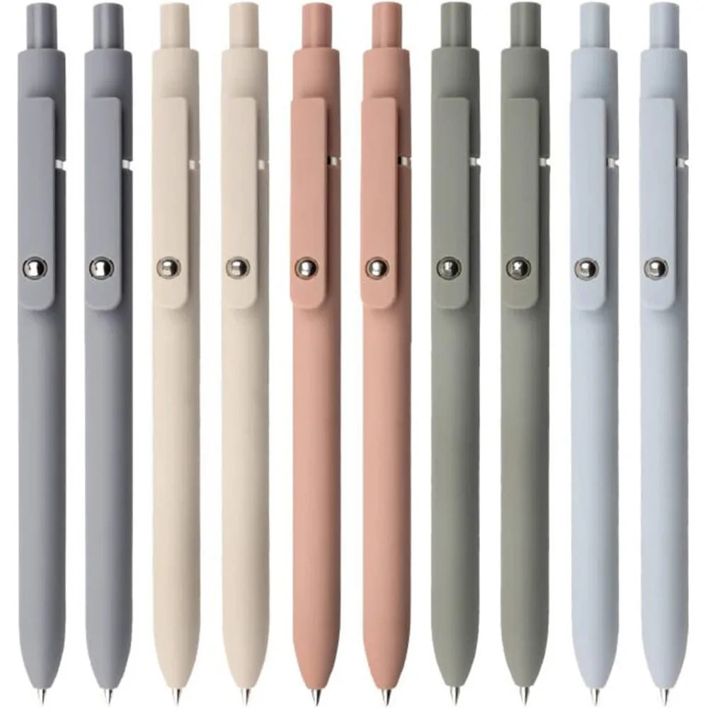 Quick-Drying Fine-Tip Gel Pens (0.5mm, Black Ink, 10-Pack)