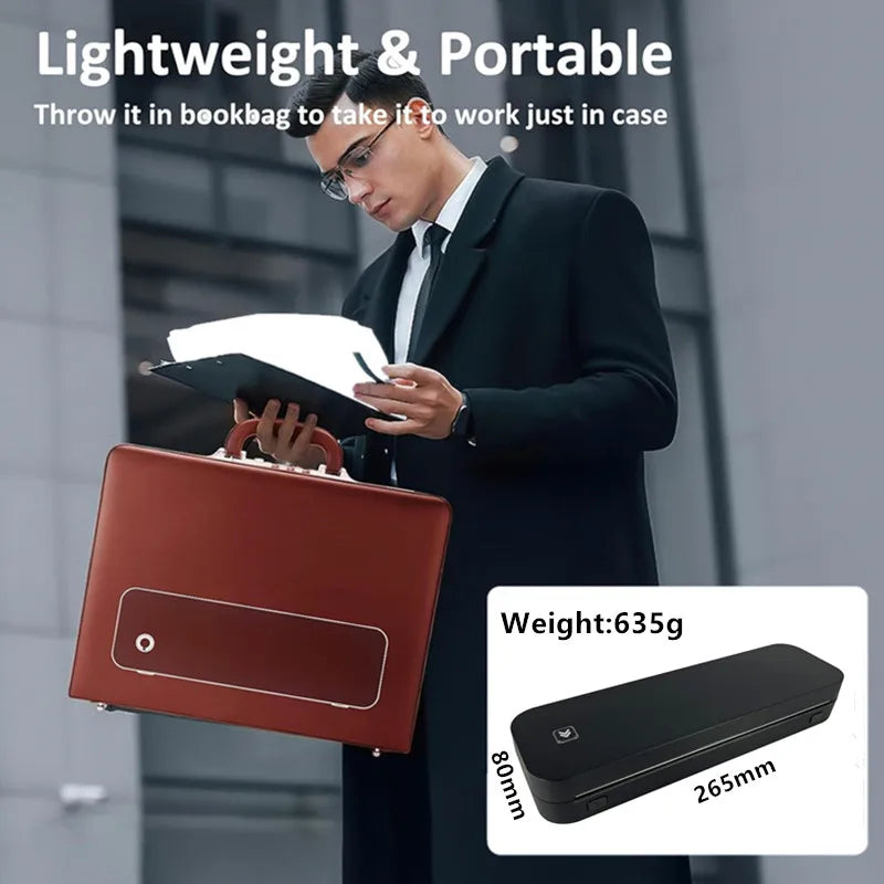 Portable A4 Thermal Printer with Bluetooth