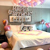 Happy Birthday Foil Balloon Set with Banner