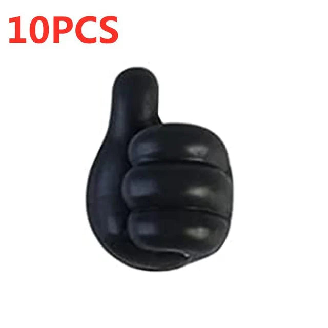 Silicone Thumb Wall Hooks for Cable Management and Organizing
