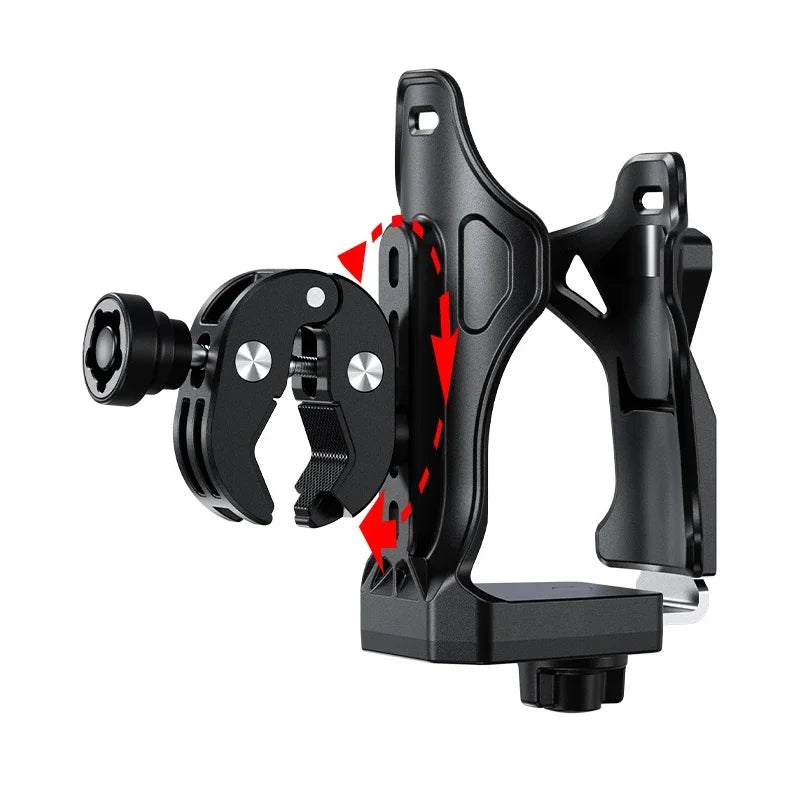 Adjustable Anti-Theft Motorcycle Cup Holder with 360° Rotation