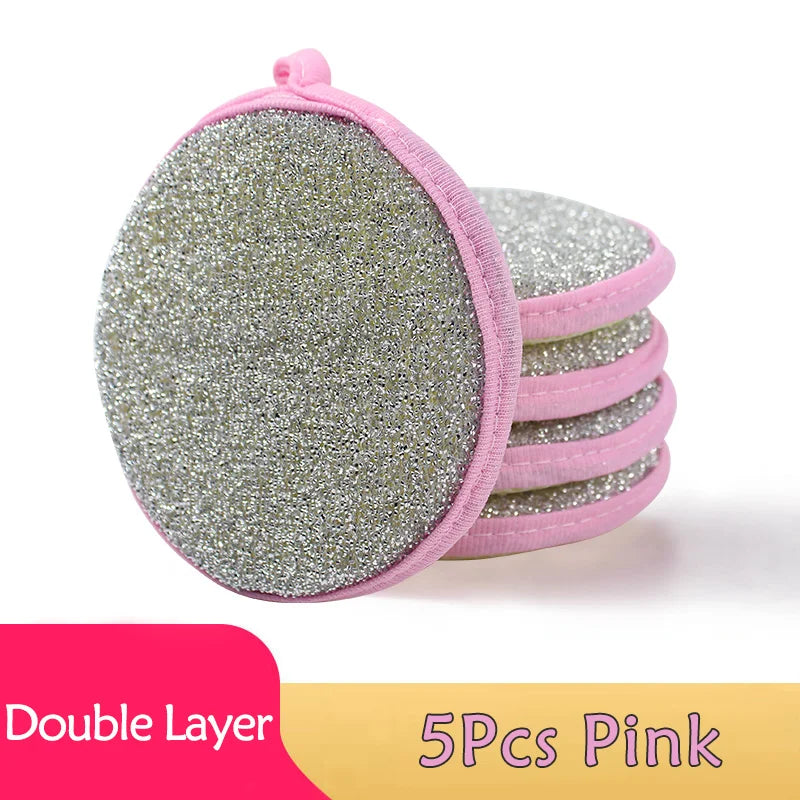 Double-Sided Dish Scrub Sponges for Kitchen Cleaning