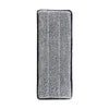 A rectangular black microfiber mop pad replacement head with a textured surface.