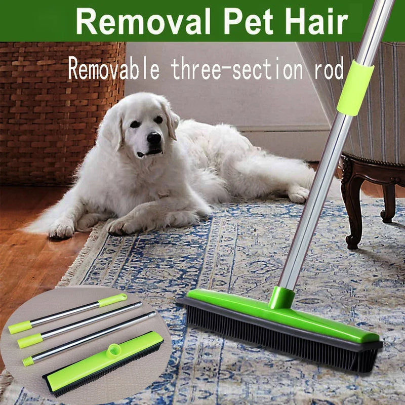 Escoba para Eliminar Pelos de Mascotas con Borde de Goma
