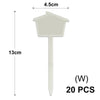 Yellow T-Type Garden Plant Labels with Stakes