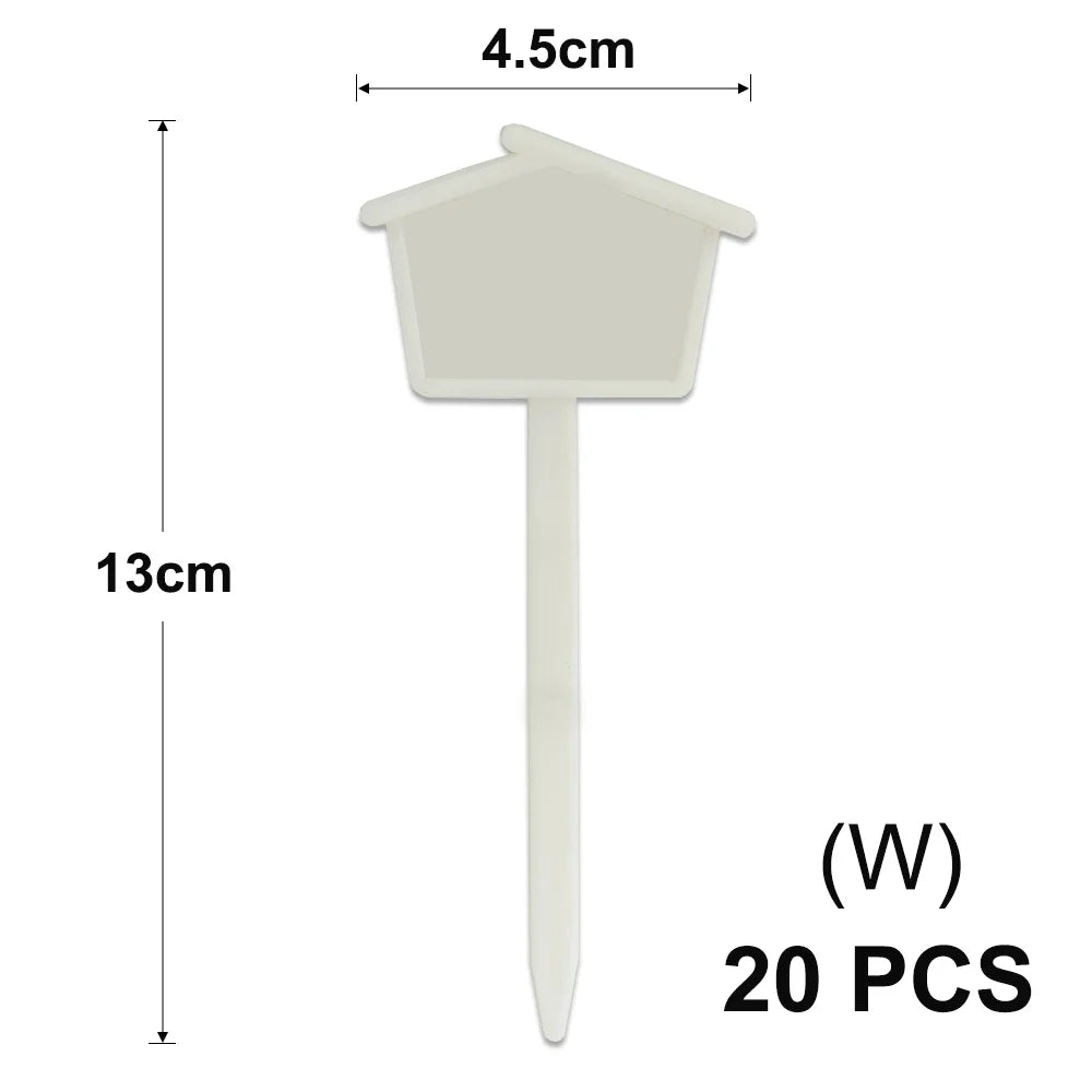 Yellow T-Type Garden Plant Labels with Stakes