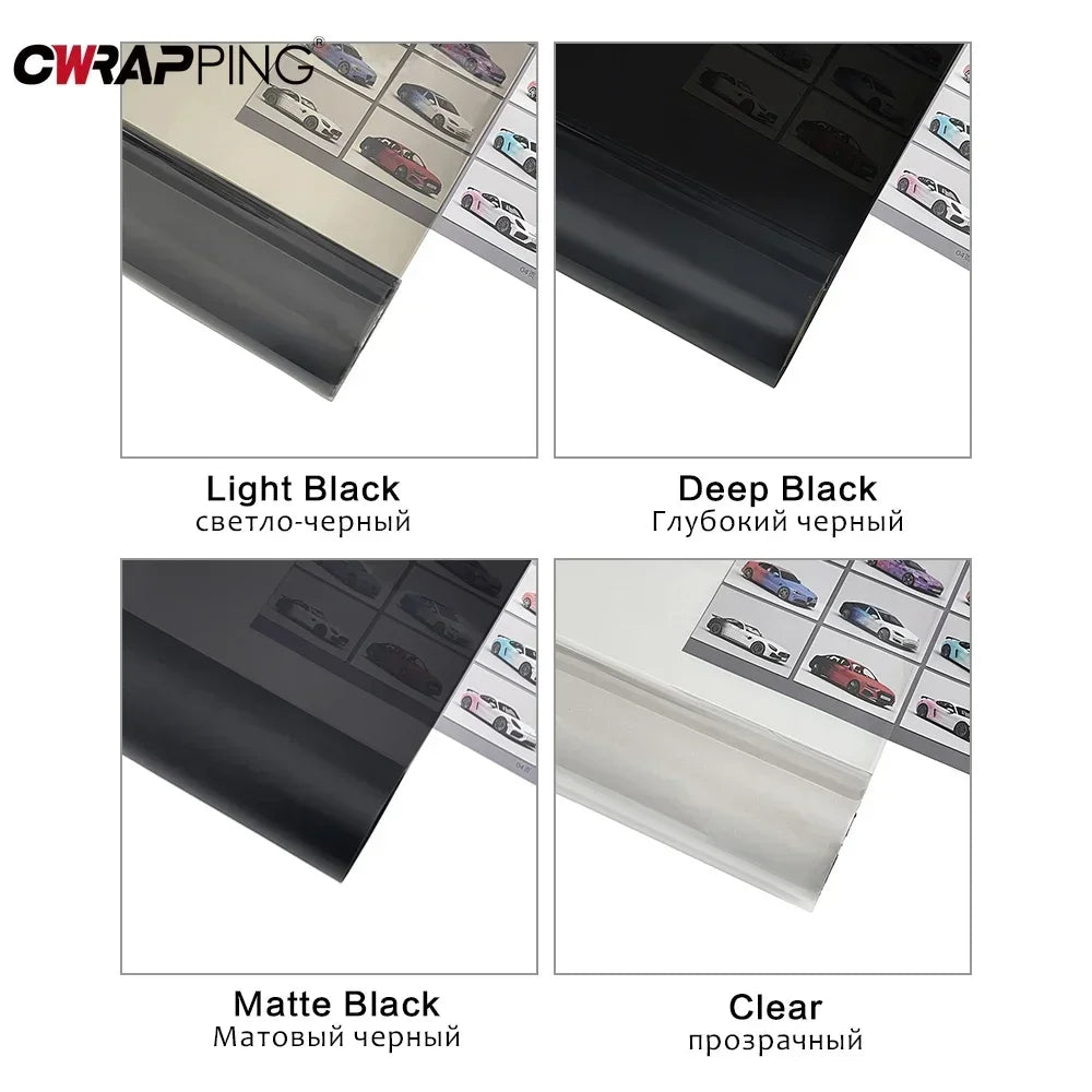 Smoke Black Car Headlight & Taillight Tint Film