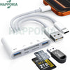 5-in-1 USB-C SD Card Reader with Charging Port