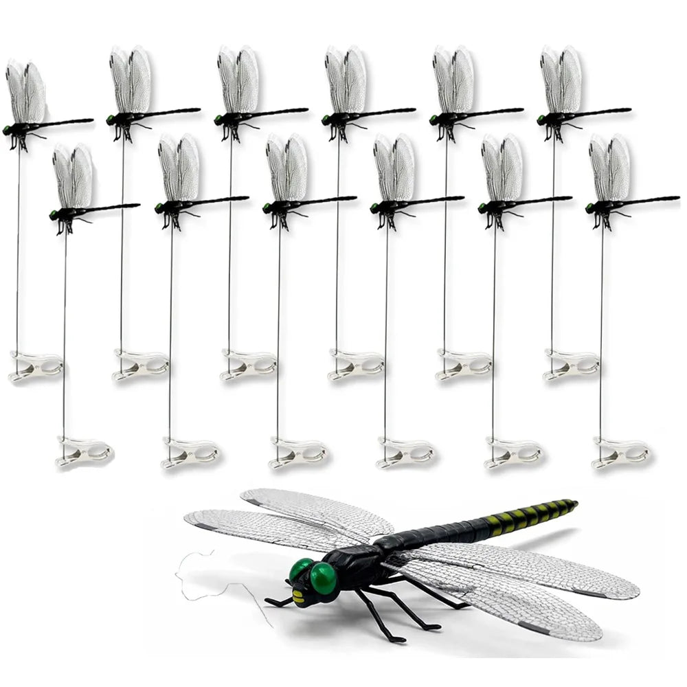 Realistic Dragonfly Clips for Decoration