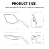 Universal Motorcycle Side Mirrors with Adjustable Winglets