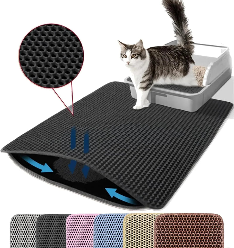 Double-Layer Cat Litter Trapping Mat
