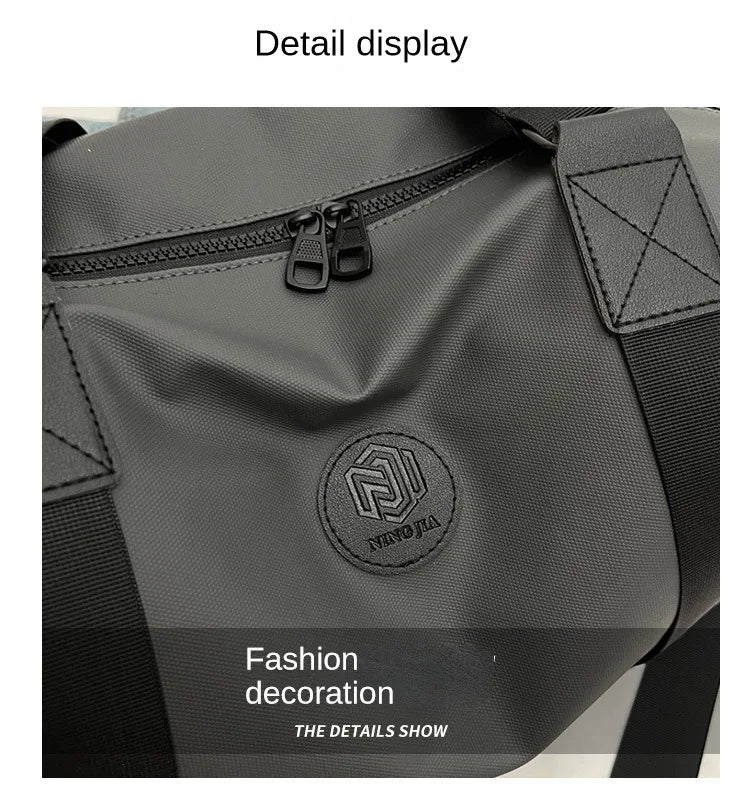 Versatile Large-Capacity Travel Duffel Bag with Water-Resistant Oxford Fabric