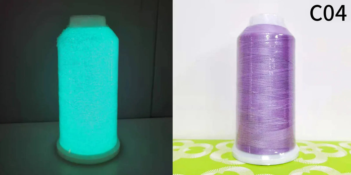 Glow-in-the-Dark Embroidery Thread for Sewing Projects