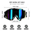 Motocross Goggles with Clear Anti-Fog Lens