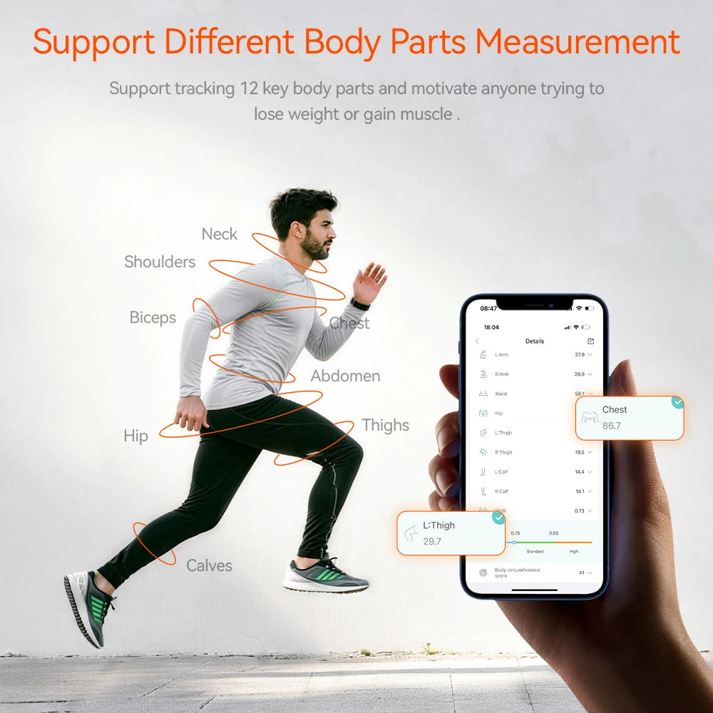 Cinta Métrica Corporal Inteligente con App