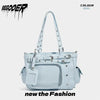 Gradient Color Otaku Crossbody Bag with Clear Pin Display Window