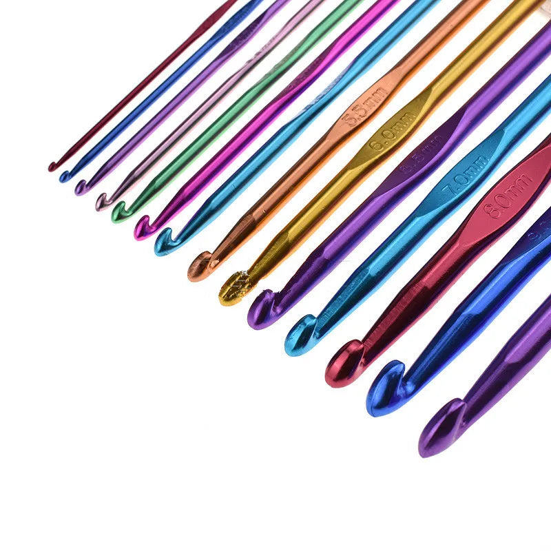 Aluminum Crochet Hooks Set – 2mm to 10mm
