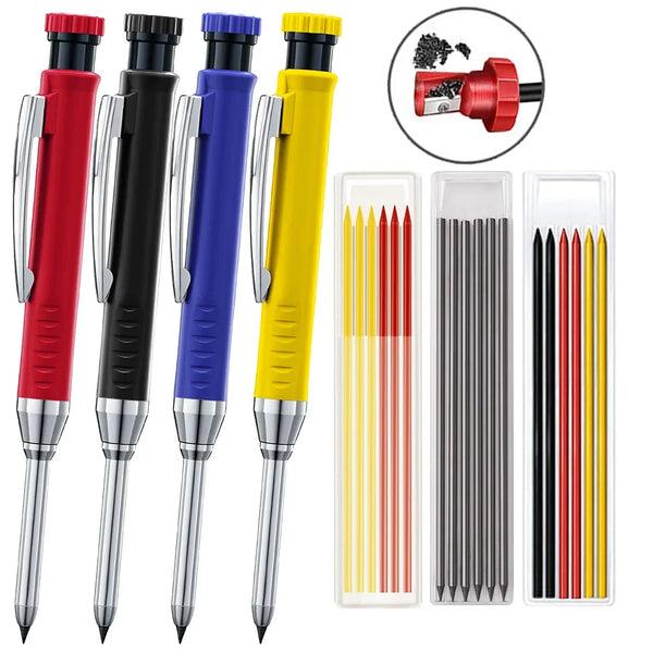 Solid Wood Carpenter's Mechanical Pencil