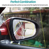 Side window film and rear view mirror film combined for a clear, anti-fog, and anti-reflective car mirror.