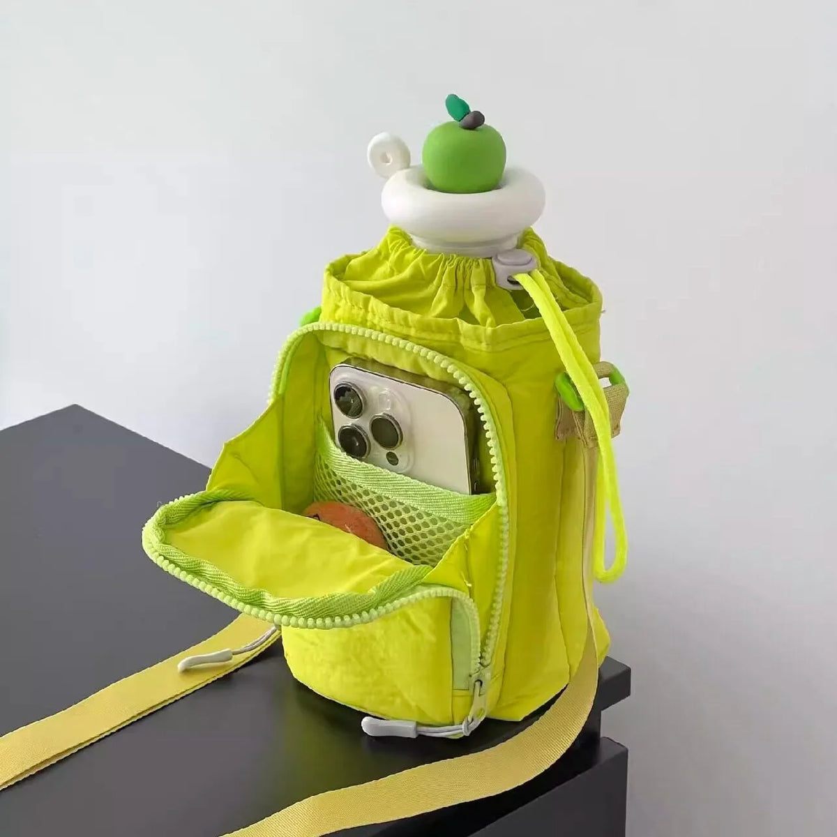Portable Water Bottle Carrier Bag with Phone Pocket
