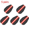 Five pairs of carbon fiber car side mirror rain and sun visors.