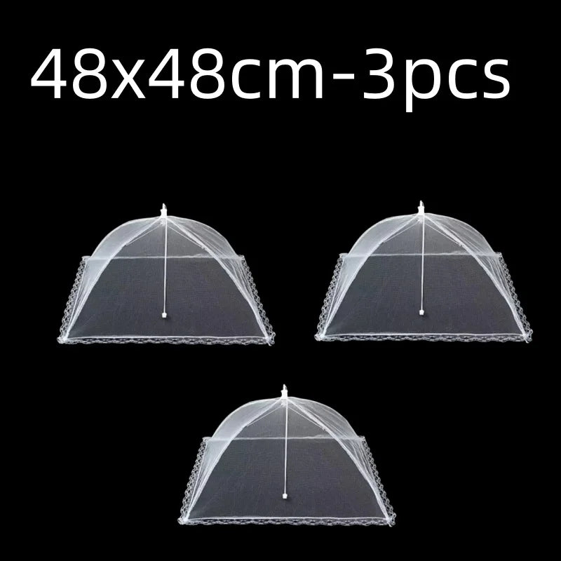 Foldable Mesh Food Cover with Pop-Up Design
