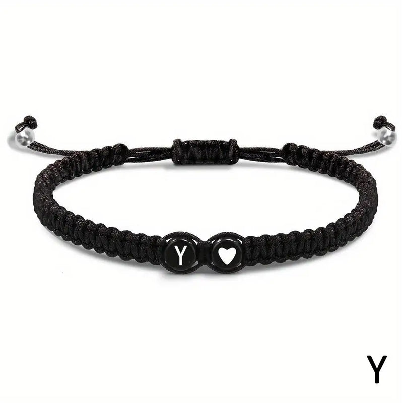 Personalized Alphabet Heart Bracelet