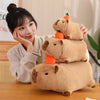 Cute Turtle Backpack Capybara Plush Toy Set
