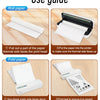 Guide showing how to use roll paper and fold paper for quick-drying printing