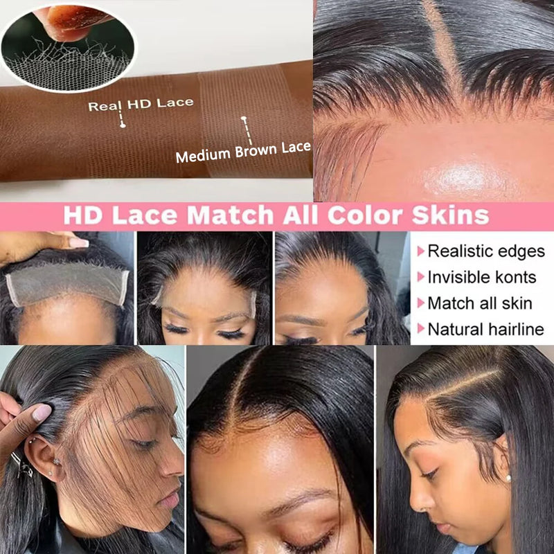 Bone Straight HD Lace Frontal Wig