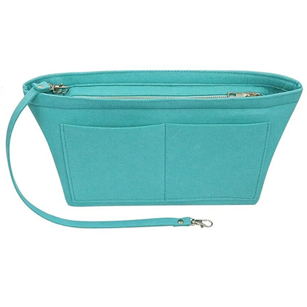 Felt Handbag Organizer with Detachable Key Chain