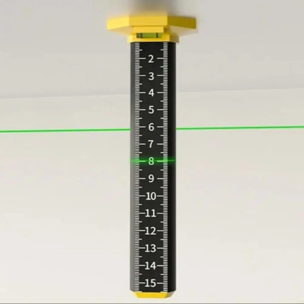 Magnetic Ceiling Leveling Ruler with Dual-Sided Scale