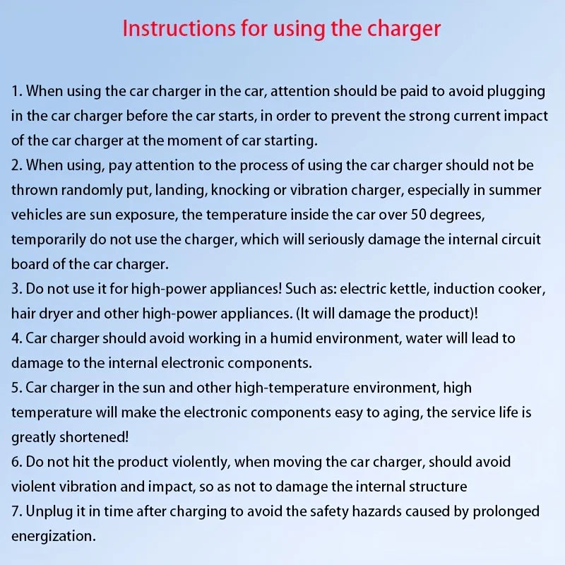4-Port USB Car Charger with Fast Charging