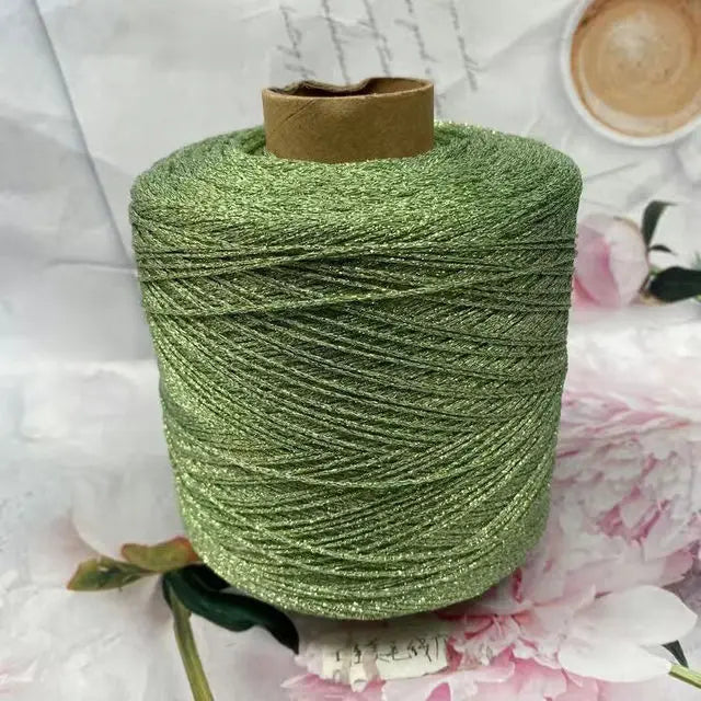 Glitter Blended Cotton Yarn Skein for Knitting & Crochet