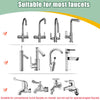A set of kitchen faucet adapters and components suitable for various faucets, including standard and special-shaped ones.